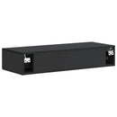 Væghængt Sideskab Sort 87,5 x 34,5 x 17 cm Konstrueret træ
