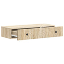 Væghængt Sideskab Sonoma-eg 87,5 x 34,5 x 17 cm Konstrueret træ