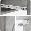 Væghængt Sideskab Betongrå 87,5 x 34,5 x 17 cm Konstrueret træ