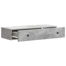 Væghængt Sideskab Betongrå 87,5 x 34,5 x 17 cm Konstrueret træ