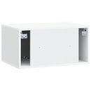 Væghængt TV-skab Hvid 59,5 x 41 x 30 cm Konstrueret træ
