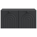 Væghængt TV-skab Sort 59,5 x 41 x 30 cm Konstrueret træ