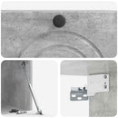 Væghængt TV-skab Betongrå 59,5 x 41 x 30 cm Konstrueret træ