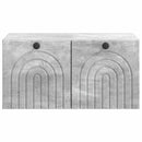 Væghængt TV-skab Betongrå 59,5 x 41 x 30 cm Konstrueret træ