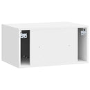 Væghængt TV-skab Vægmonteret Hvid højglans 59,5 x 41 x 30 cm