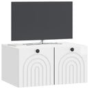 Væghængt TV-skab Vægmonteret Hvid højglans 59,5 x 41 x 30 cm