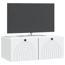 Væghængt TV-skab Hvid 78,5 x 41 x 30 cm Konstrueret træ