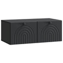Væghængt TV-skab Sort 78,5 x 41 x 30 cm Konstrueret træ