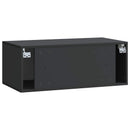 Væghængt TV-skab Sort 78,5 x 41 x 30 cm Konstrueret træ