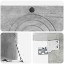 Væghængt TV-skab Betongrå 78,5 x 41 x 30 cm Konstrueret træ