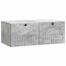 Væghængt TV-skab Betongrå 78,5 x 41 x 30 cm Konstrueret træ