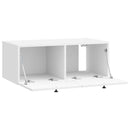Væghængt TV-skab Vægmonteret Hvid højglans 78,5 x 41 x 30 cm