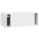 Væghængt TV-skab Vægmonteret Hvid højglans 78,5 x 41 x 30 cm