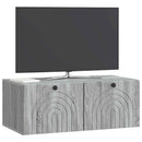 Væghængt TV-skab Vægmonteret Grå sonoma-eg 78,5 x 41 x 30 cm