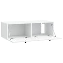 Væghængt TV-skab Hvid 99 x 41 x 30 cm Konstrueret træ