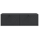 Væghængt TV-skab Sort 99 x 41 x 30 cm Konstrueret træ