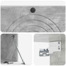 Væghængt TV-skab Betongrå 99 x 41 x 30 cm Konstrueret træ