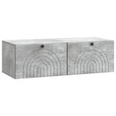 Væghængt TV-skab Betongrå 99 x 41 x 30 cm Konstrueret træ
