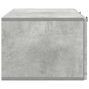 Væghængt TV-skab Betongrå 99 x 41 x 30 cm Konstrueret træ