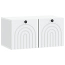 Væghængt TV-skab Hvid 59,5 x 31 x 30 cm Konstrueret træ