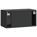 Væghængt TV-skab Sort 59,5 x 31 x 30 cm Konstrueret træ