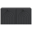 Væghængt TV-skab Sort 59,5 x 31 x 30 cm Konstrueret træ