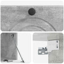Væghængt TV-skab Betongrå 59,5 x 31 x 30 cm Konstrueret træ