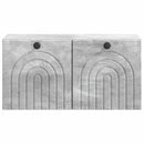 Væghængt TV-skab Betongrå 59,5 x 31 x 30 cm Konstrueret træ
