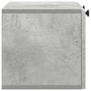 Væghængt TV-skab Betongrå 59,5 x 31 x 30 cm Konstrueret træ