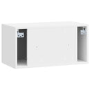 Væghængt TV-skab Vægmonteret Hvid højglans 59,5 x 31 x 30 cm