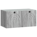 Væghængt TV-skab Vægmonteret Grå sonoma-eg 59,5 x 31 x 30 cm