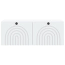 Væghængt TV-skab Hvid 78,5 x 31 x 30 cm Konstrueret træ