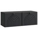 Væghængt TV-skab Sort 78,5 x 31 x 30 cm Konstrueret træ