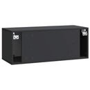 Væghængt TV-skab Sort 78,5 x 31 x 30 cm Konstrueret træ