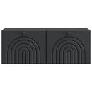 Væghængt TV-skab Sort 78,5 x 31 x 30 cm Konstrueret træ