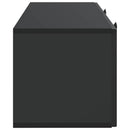 Væghængt TV-skab Sort 78,5 x 31 x 30 cm Konstrueret træ
