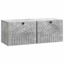 Væghængt TV-skab Betongrå 78,5 x 31 x 30 cm Konstrueret træ