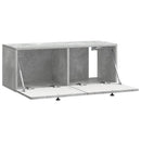 Væghængt TV-skab Betongrå 78,5 x 31 x 30 cm Konstrueret træ