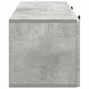 Væghængt TV-skab Betongrå 78,5 x 31 x 30 cm Konstrueret træ