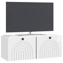 Væghængt TV-skab Vægmonteret Hvid højglans 78,5 x 31 x 30 cm