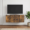Væghængt TV-skab Røget eg 78,5 x 31 x 30 cm Konstrueret træ
