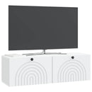 Væghængt TV-skab Hvid 98 x 31 x 30 cm Konstrueret træ