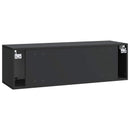 Væghængt TV-skab Sort 98 x 31 x 30 cm Konstrueret træ
