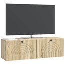Væghængt TV-skab Sonoma-eg 98 x 31 x 30 cm Konstrueret træ