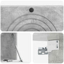 Væghængt TV-skab Betongrå 98 x 31 x 30 cm Konstrueret træ