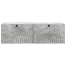 Væghængt TV-skab Betongrå 98 x 31 x 30 cm Konstrueret træ
