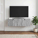 Væghængt TV-skab Grå sonoma-eg 98 x 31 x 30 cm Konstrueret træ