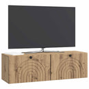 Væghængt TV-skab Artisan-eg 98 x 31 x 30 cm Konstrueret træ