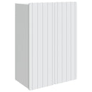 Vægmonteret skab Hvid 66 x 34,5 x 92 cm Konstrueret træ