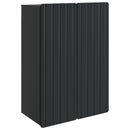 Vægmonteret skab Sort 66 x 34,5 x 92 cm Konstrueret træ